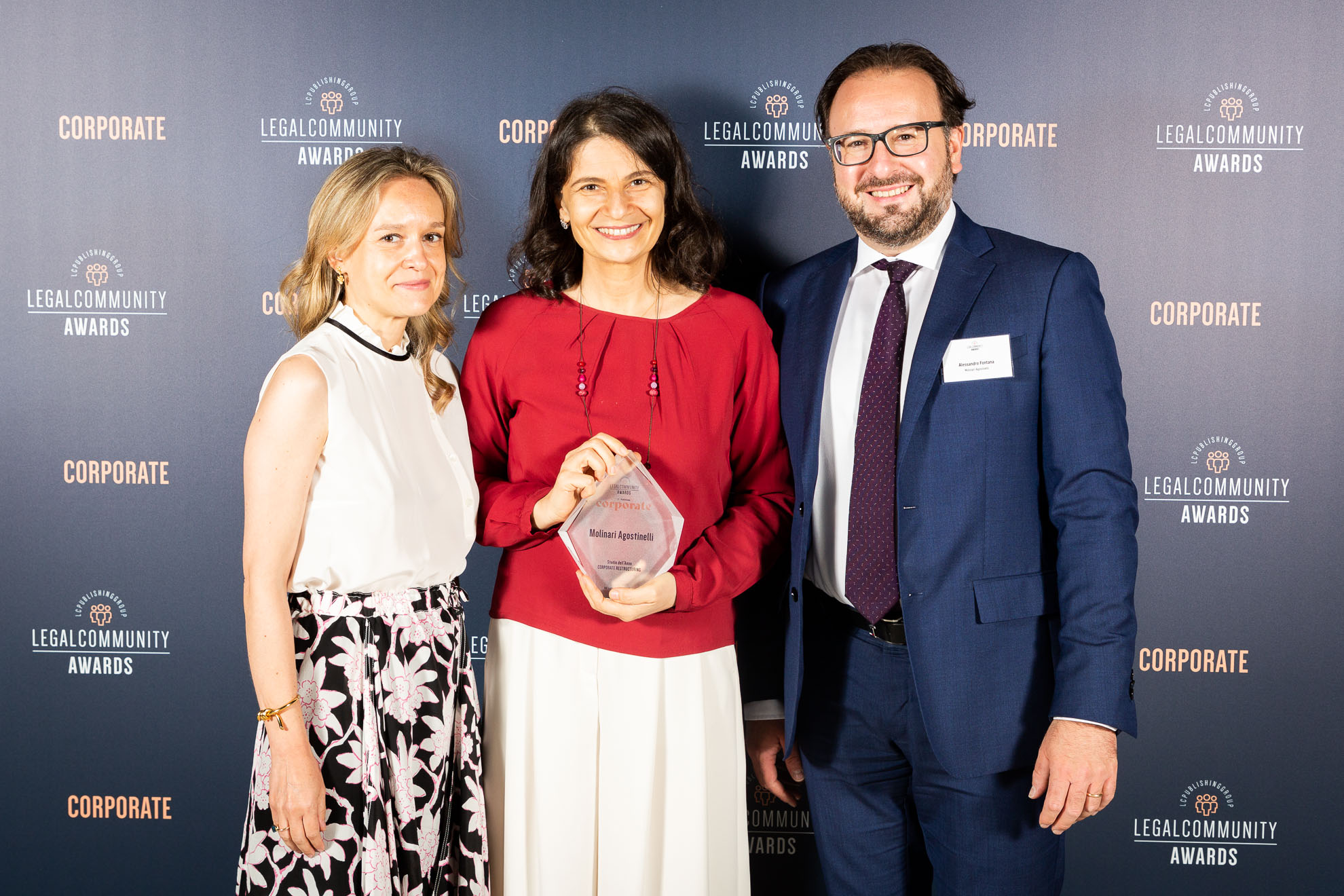 Molinari Agostinelli vince il premio Studio dell'Anno Corporate Restructuring ai Legalcommunity Corporate Awards 2021